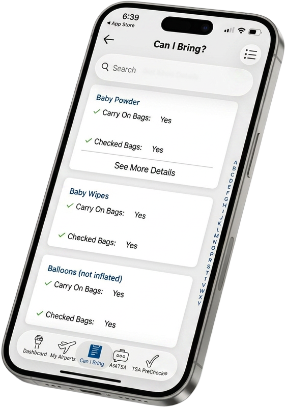 MyTSA — screen 1 — iOS app built by Moblicode