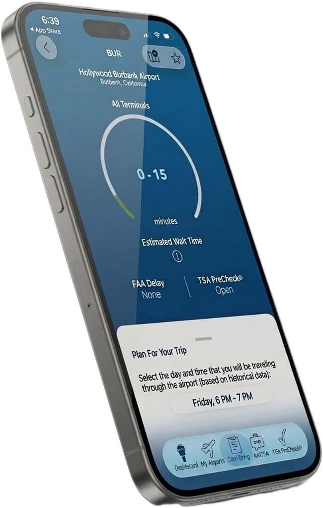 MyTSA — screen 3 — iOS app built by Moblicode